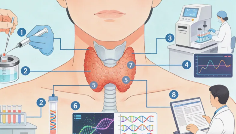 胃癌免疫检测核心指标关系示意图