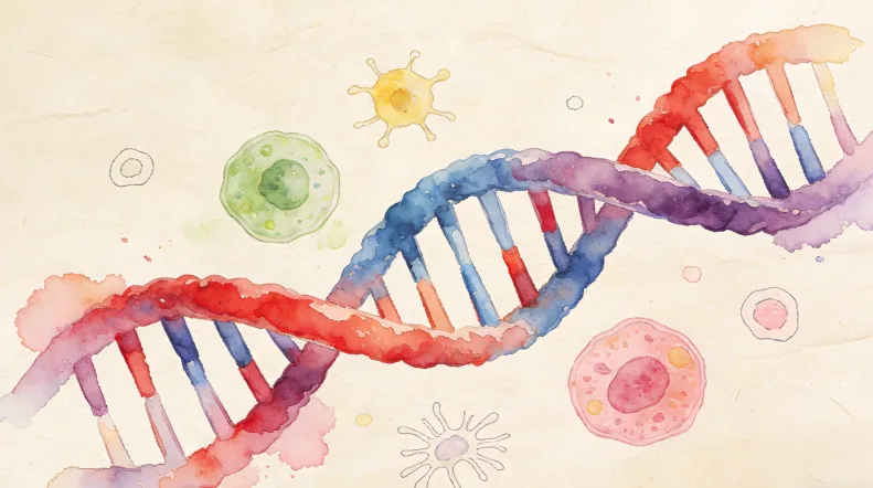 基因检测报告关键信息示意图
