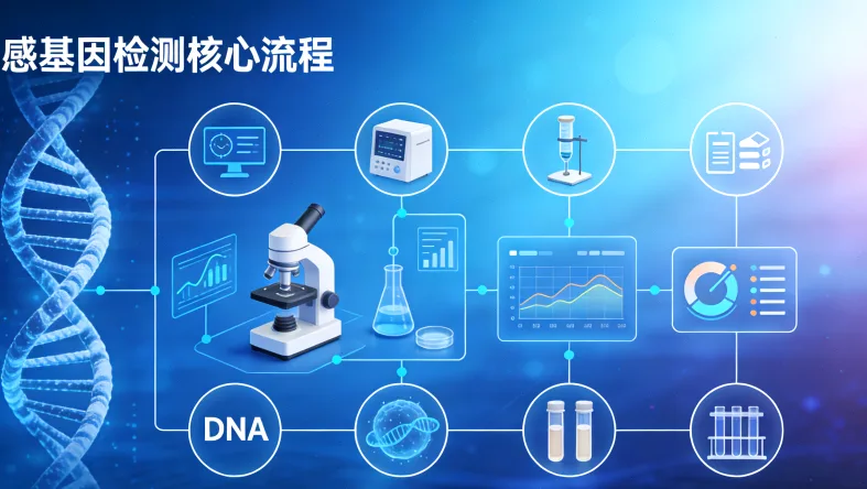 EGFR基因突变常见类型示意图
