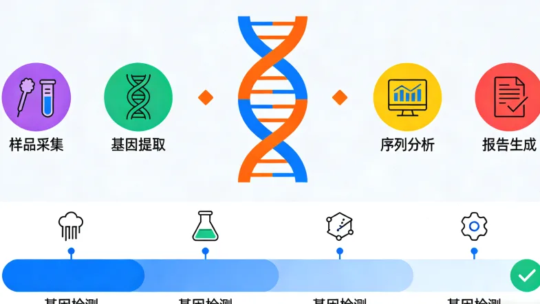 基因检测报告关键指标示意图