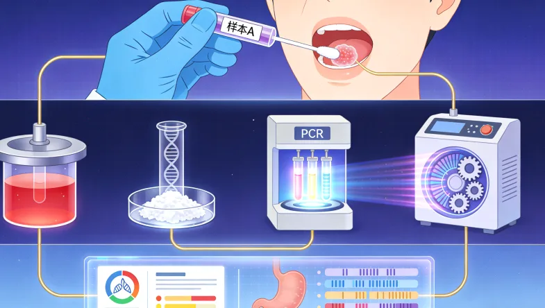 基因检测报告关键指标示意图