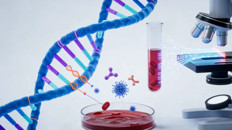 基因检测报告关键部分示意图