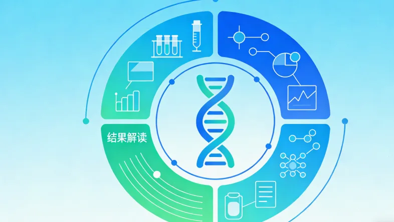 基因检测报告关键部分标注示例