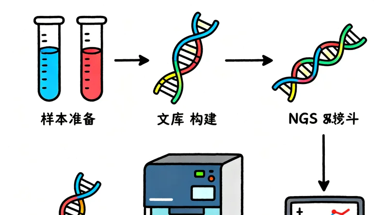 基因检测报告核心指标示意图
