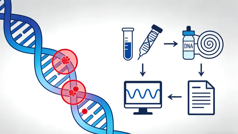基因检测报告关键指标示例图