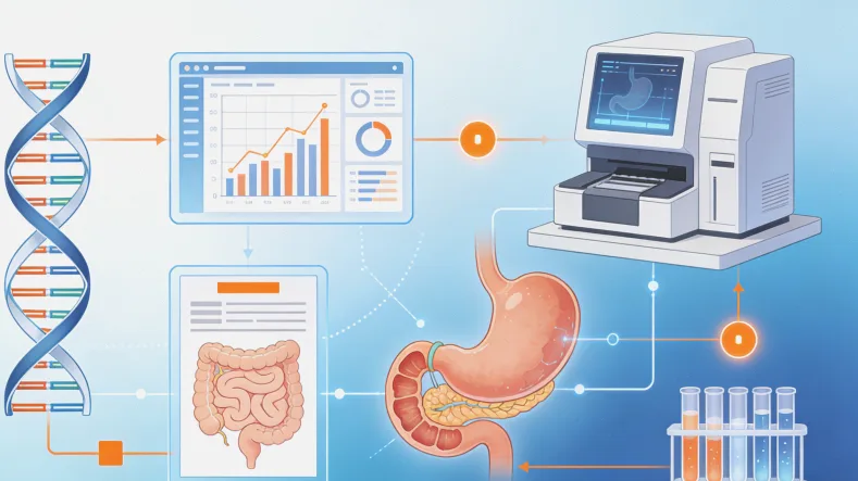肿瘤基因检测报告样本核心指标页示意图