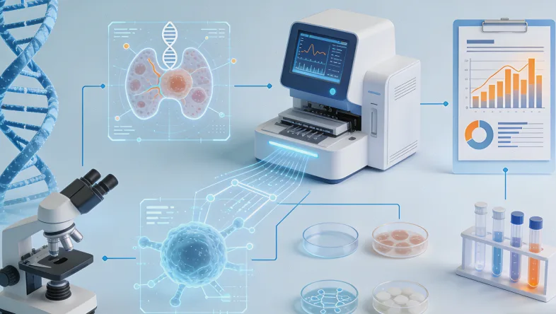 基因检测报告关键指标示意图