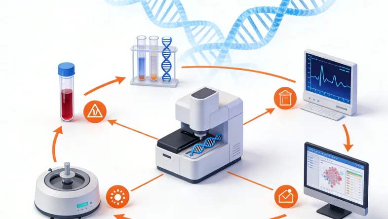 免疫治疗伴随诊断实验室工作流程示意