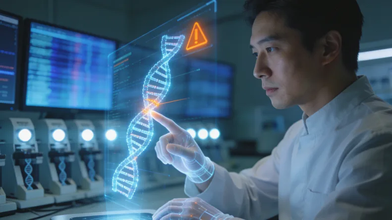 基因检测报告关键信息标注示例图