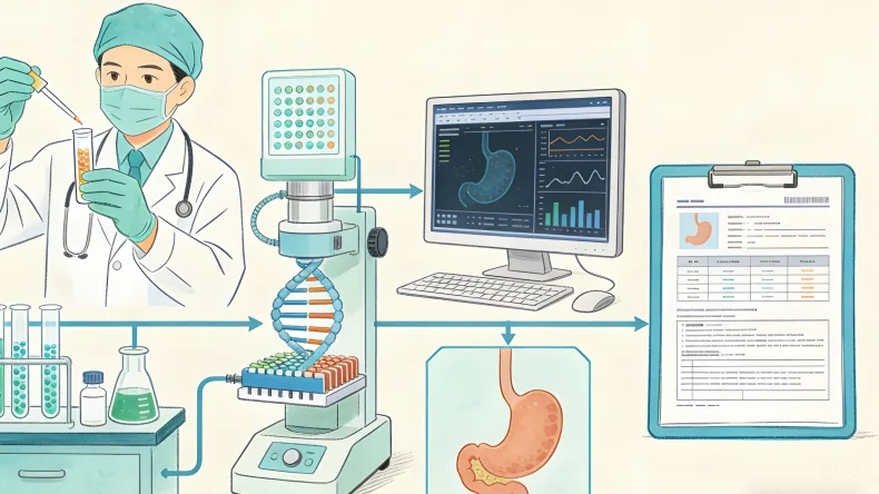 肝癌基因检测报告重点区域示意图