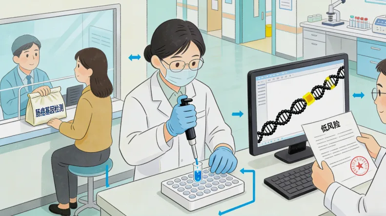 FISH检测荧光显微镜下视图