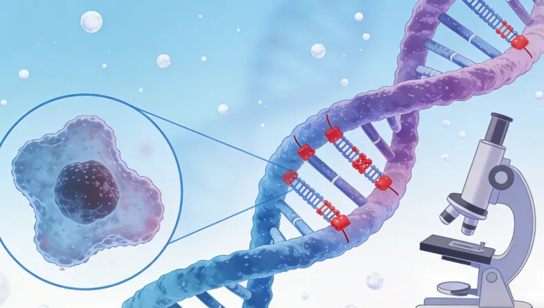 病理医生在显微镜下判读PD-L1染色
