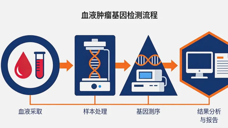 肠癌靶向治疗基因检测核心靶点示意图