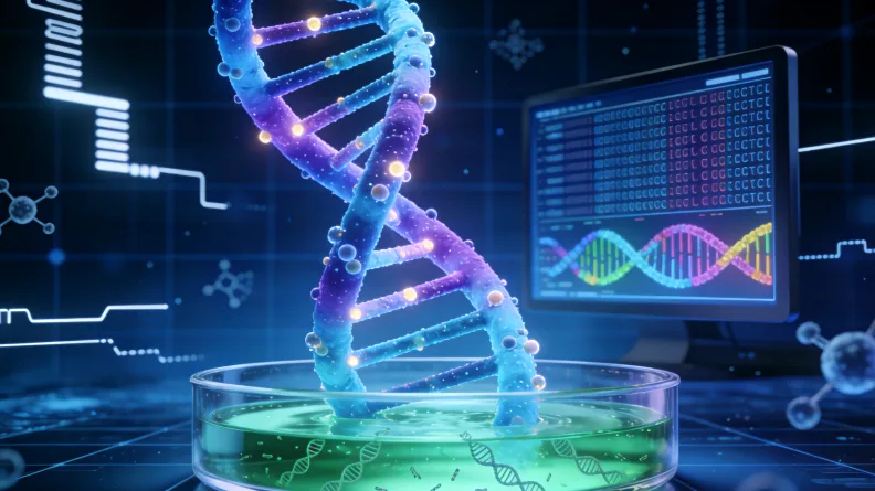 实验室DNA提取与纯化操作示意