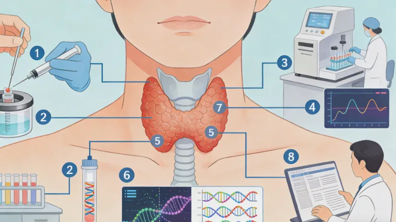 实验室人员正在进行基因测序操作