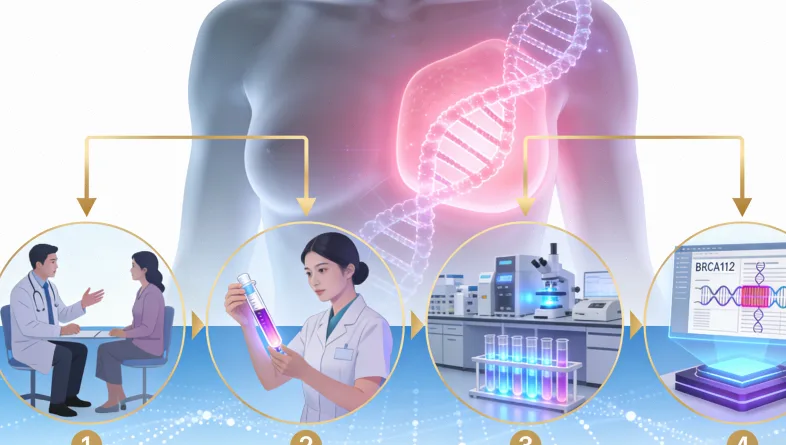 基因检测报告关键信息示例图