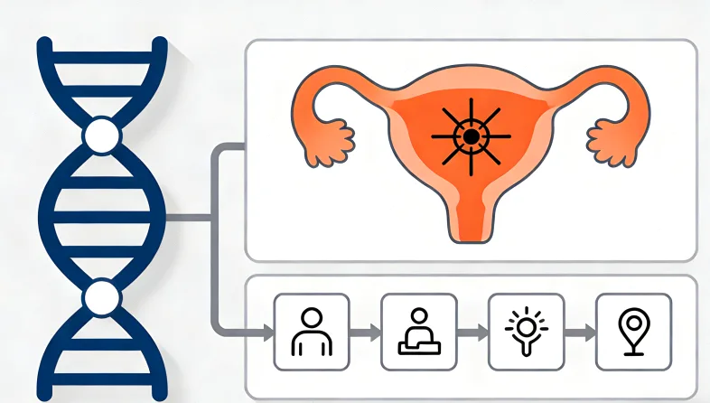 胃癌基因检测核心流程示意图