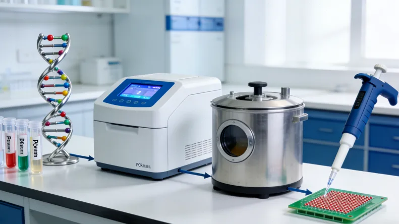 基因检测采样（血液或口腔拭子）示意图