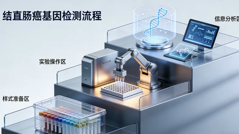 遗传性与散发性肠癌发生机制对比图