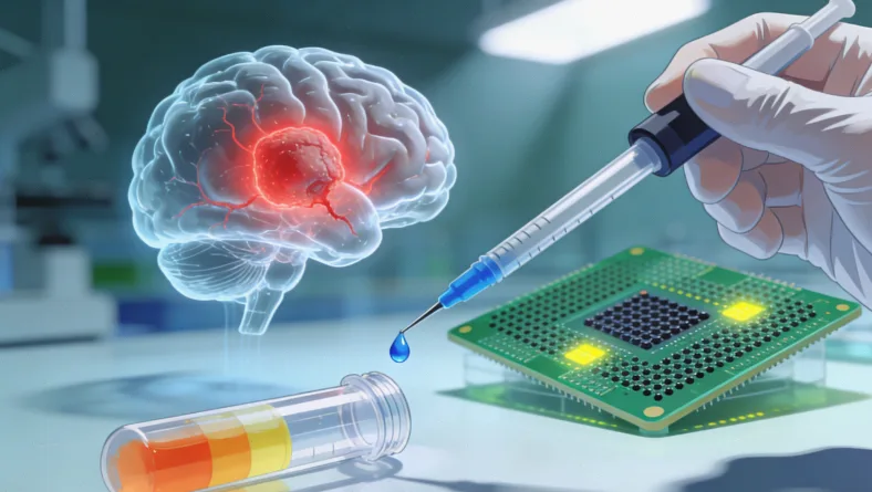 脑膜瘤基因检测核心流程示意图