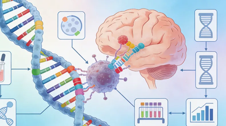 常见胶质瘤相关基因突变图示