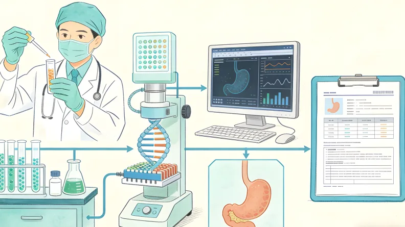 食管癌常见基因突变示意图