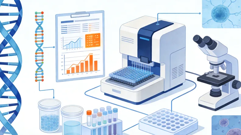 下一代测序（NGS）技术流程示意图