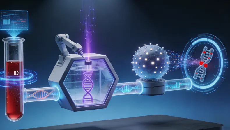 二代测序技术流程示意图