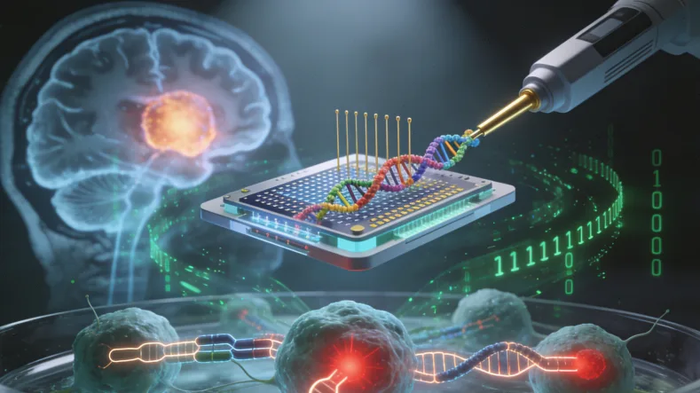 基因测序实验室工作场景