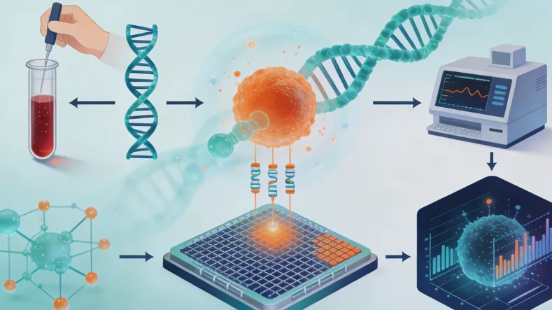 基因测序实验室工作场景