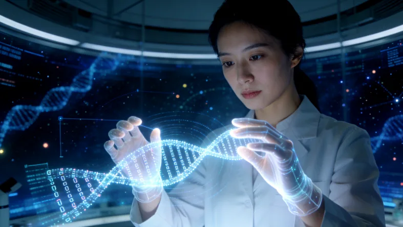 DNA双螺旋结构示意图