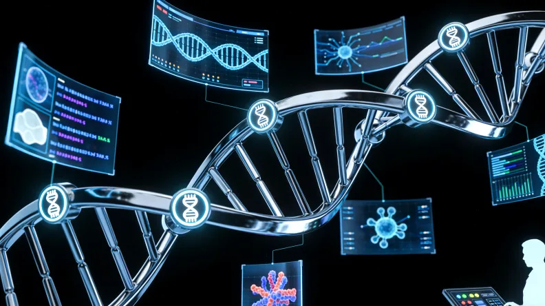 DNA双螺旋结构示意图