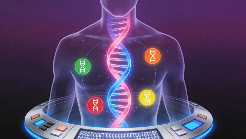 脑胶质瘤分子分型关键基因示意图