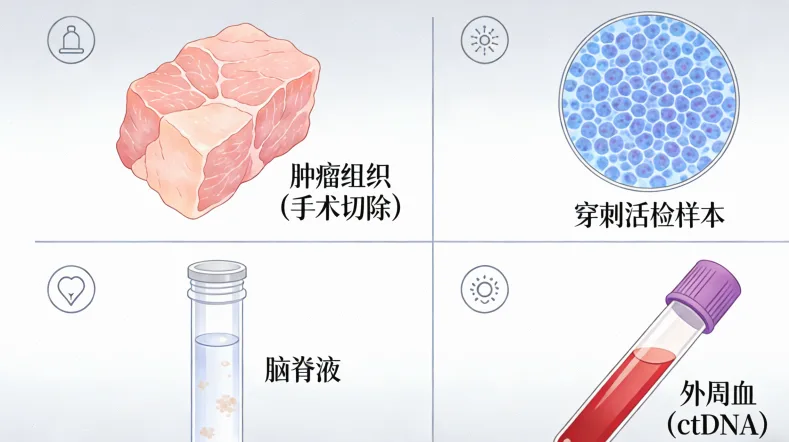 脑肿瘤基因检测流程示意图