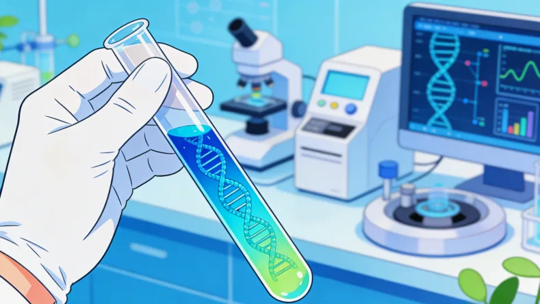 脑膜瘤组织切片与基因检测报告关联图示