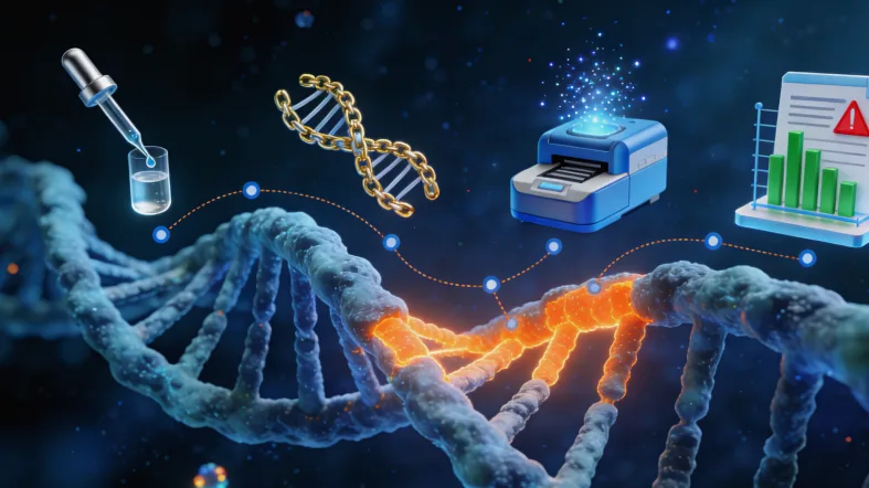 基因测序技术原理示意图