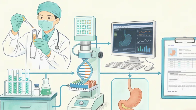 脑肿瘤基因检测核心流程示意图
