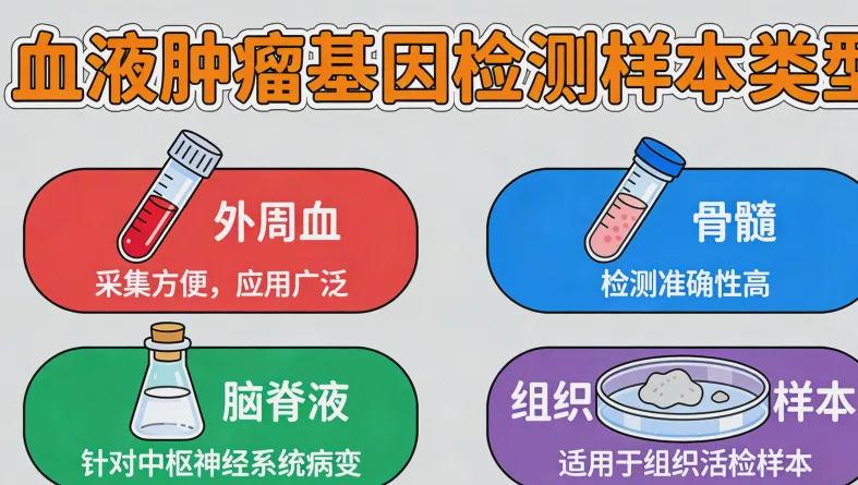 脑肿瘤基因检测核心靶点示意图