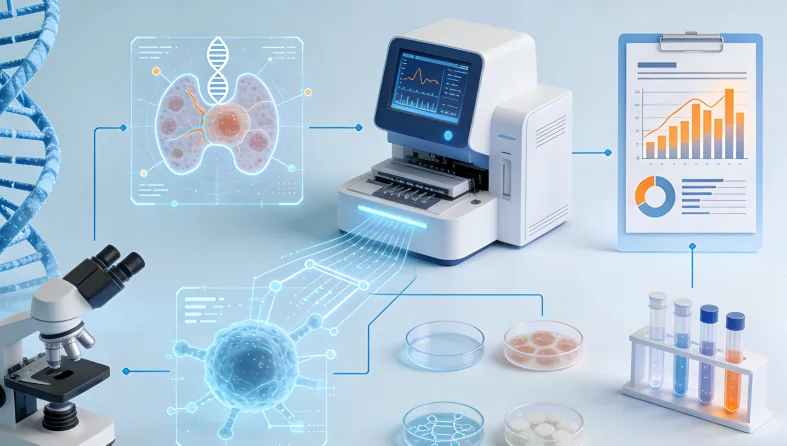 淋巴瘤细胞染色体FISH检测示意图