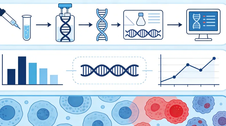 从肿瘤组织到检测报告的流程简图