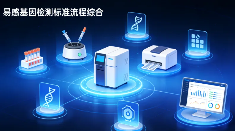 基因测序实验室工作场景