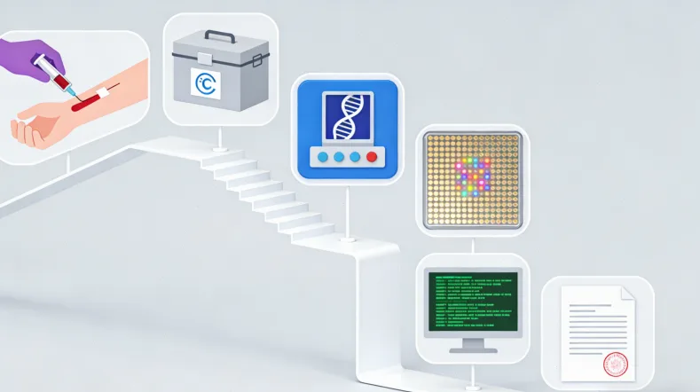 高通量基因测序仪工作流程