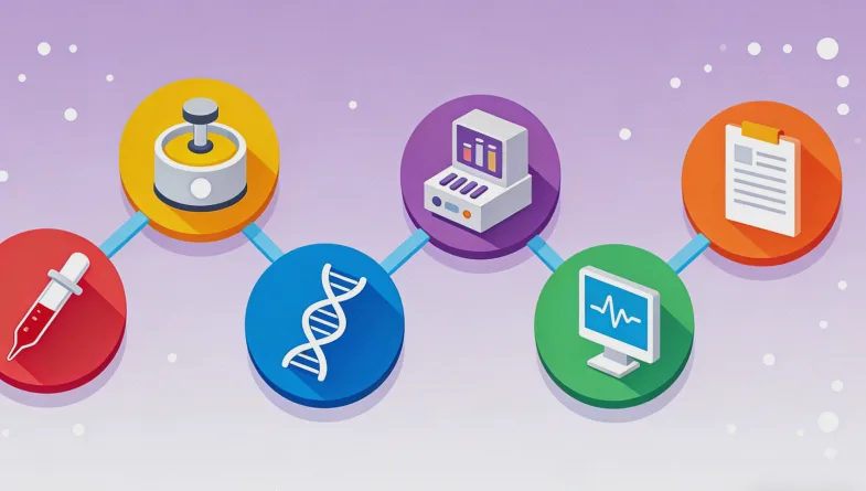 二代测序技术流程简图