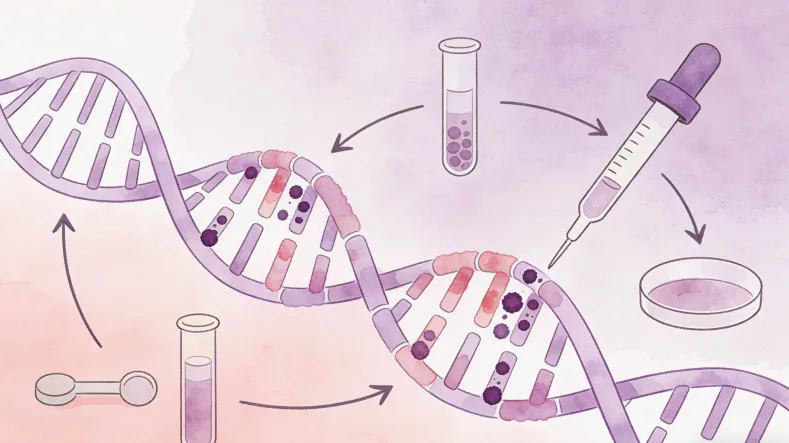 肉瘤基因检测全流程示意图