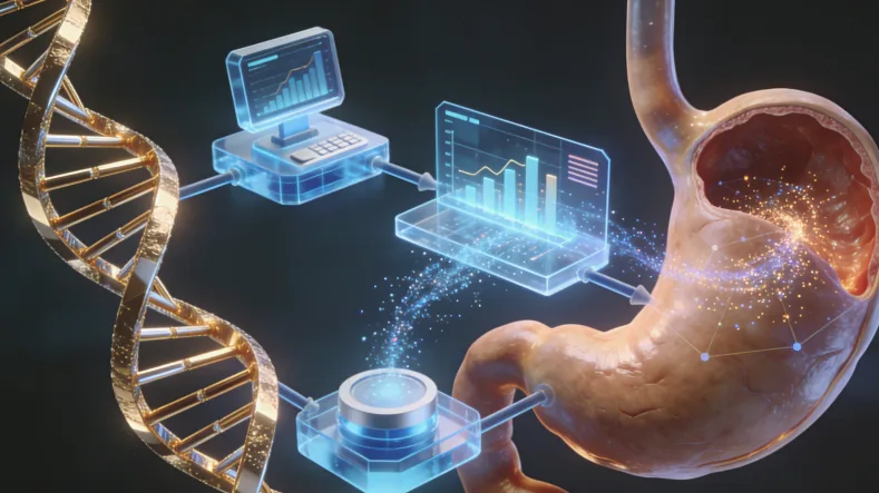 荧光原位杂交（FISH）检测结果示意图