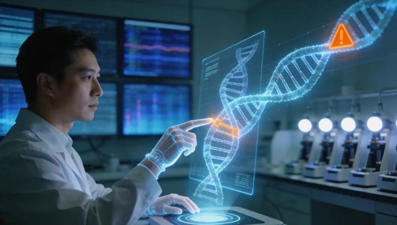 DNA双螺旋结构示意图