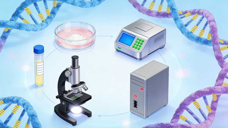 高通量测序技术原理简图