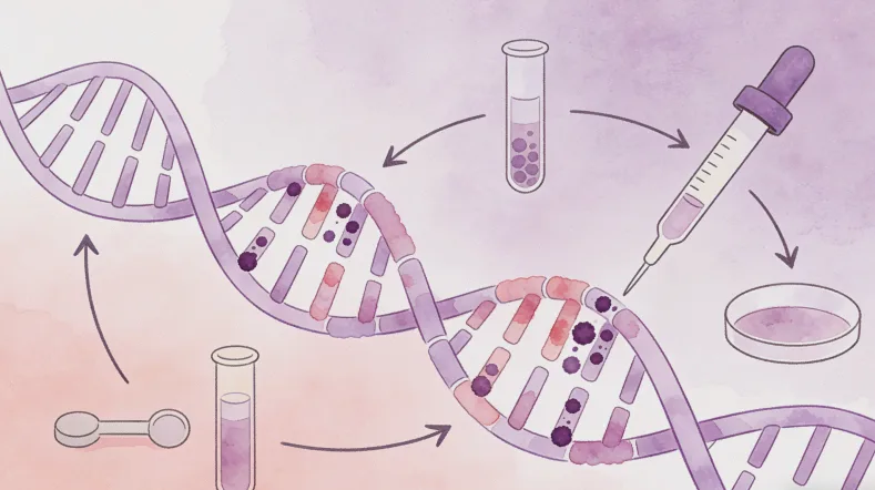 肠癌发生发展的多阶段基因演变示意图