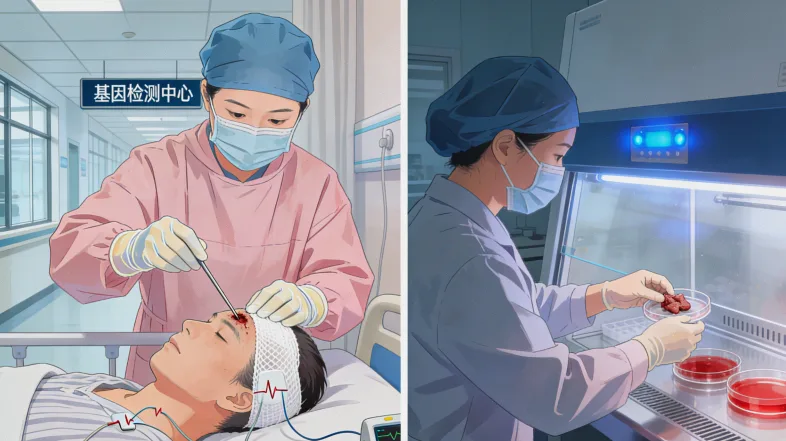 基因测序技术原理示意图