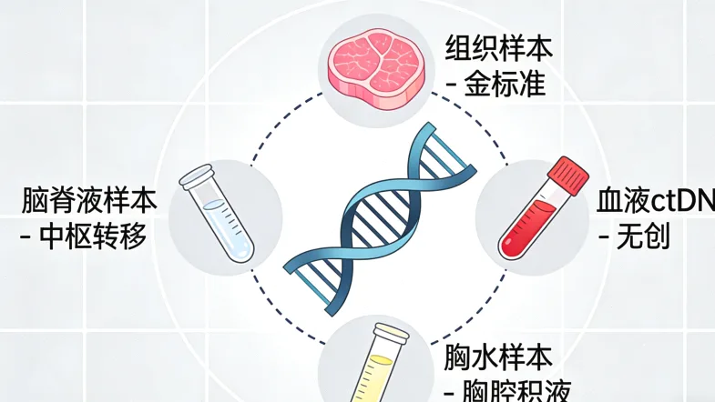 脑肿瘤基因检测全流程示意图